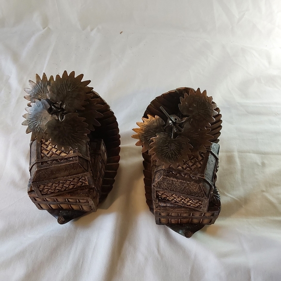 Treasure Chest Island Bookend Palm Tree Chests Pirate Unique Set. - Picture 4 of 10